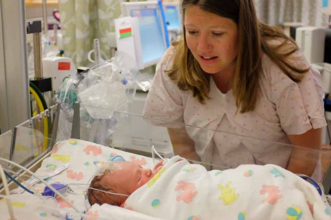 Mother & son reunite in the NICU.